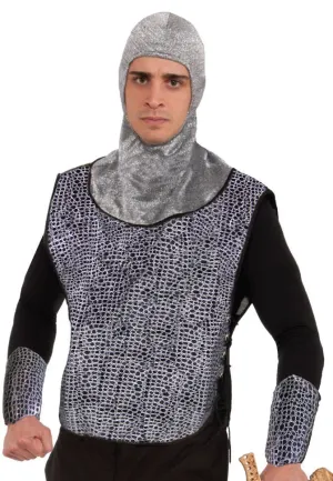 Chain-Mail Mens Medieval Knight Costume  Kit