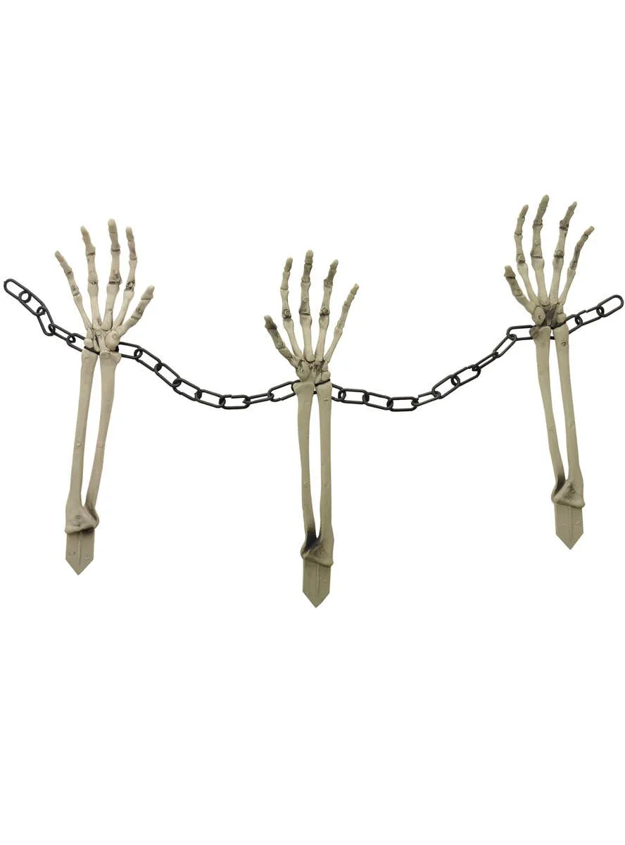 Chained Skeleton Arm Garden Stakes Halloween Decoration