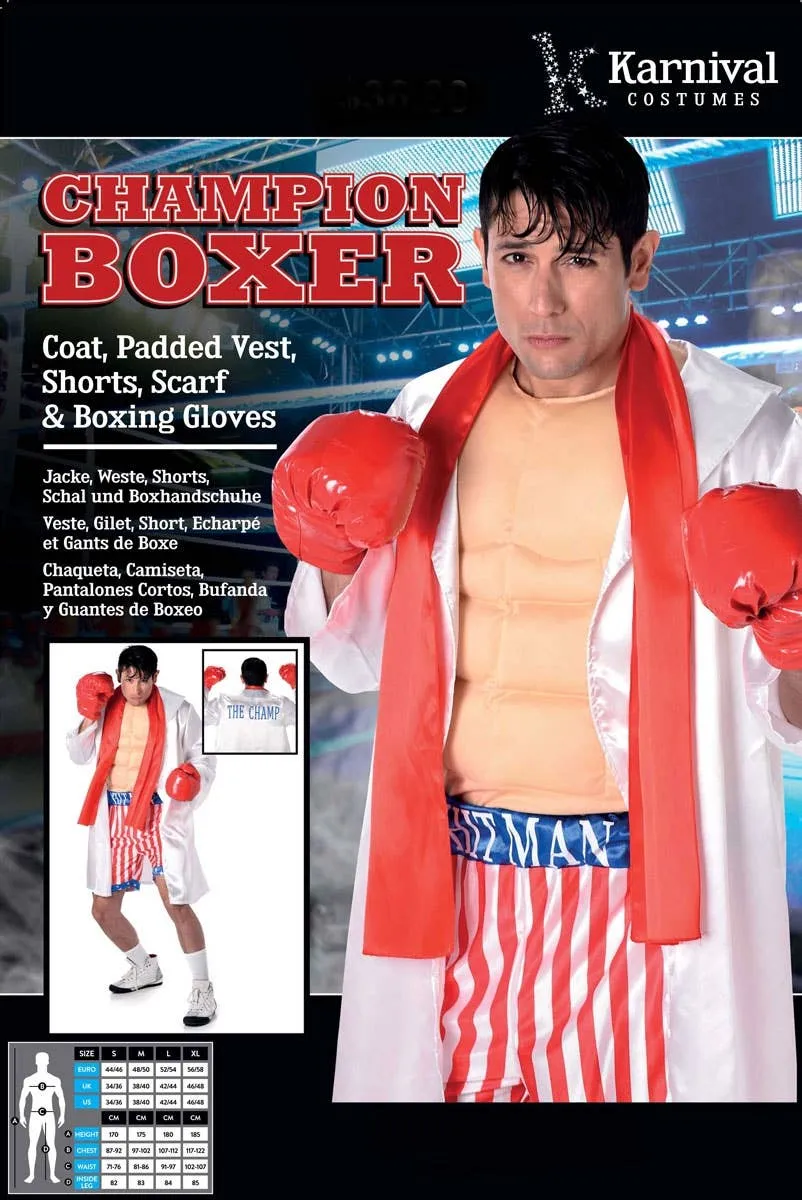 Champion Boxer Mens Rocky Balboa Costume