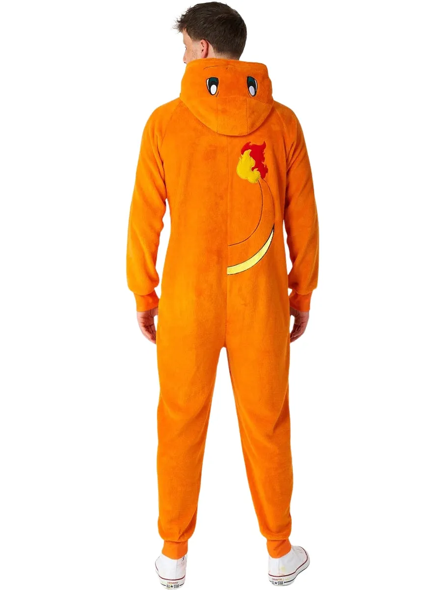 Charmander Pokemon Mens Deluxe Costume Onesie