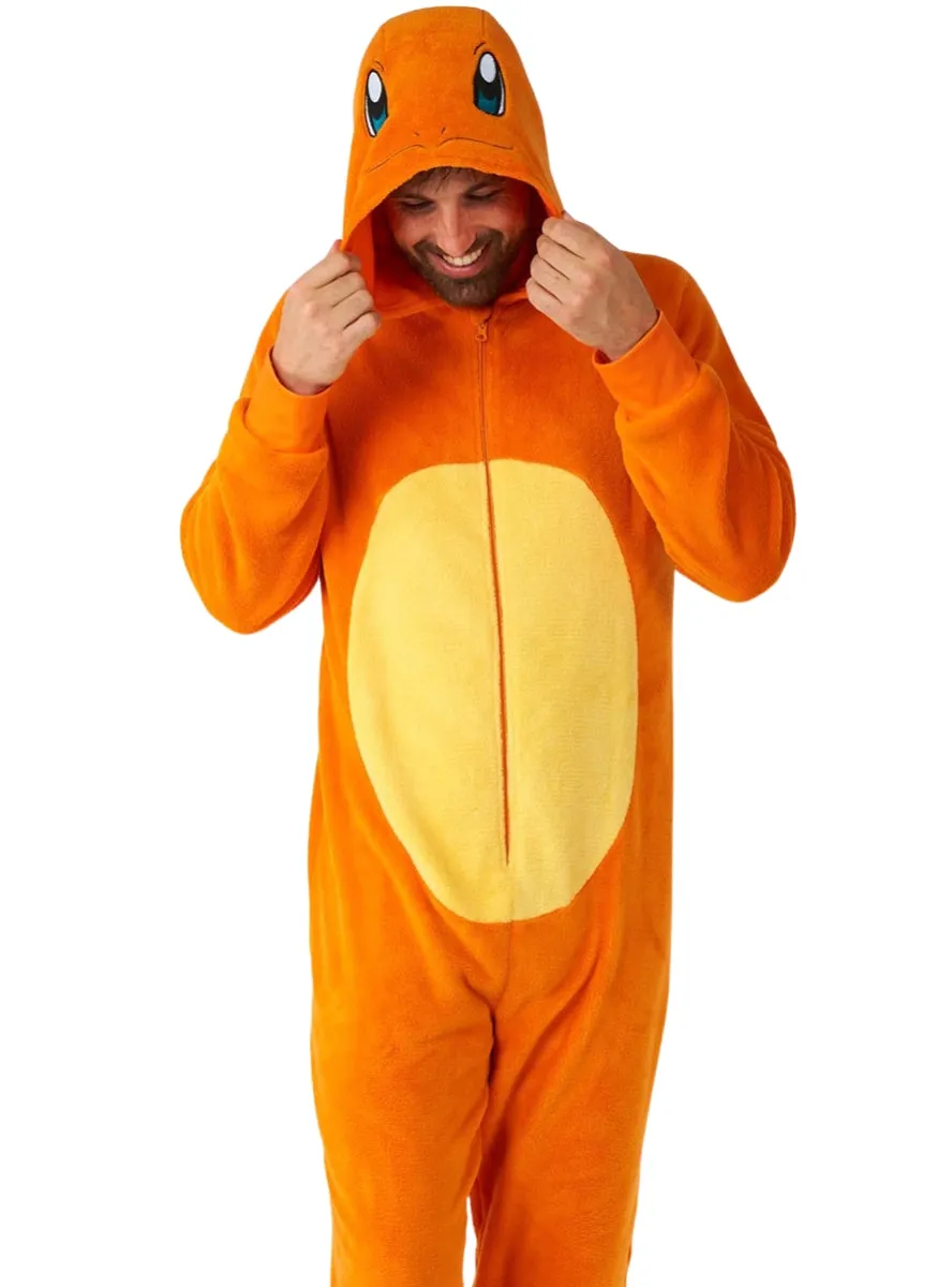 Charmander Pokemon Mens Deluxe Costume Onesie