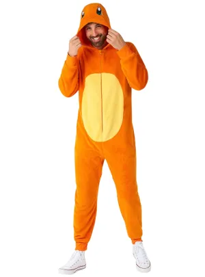 Charmander Pokemon Plus Size Mens Deluxe Costume Onesie