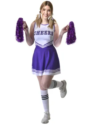 Charming Purple Teen Girls Cheerleader Costume