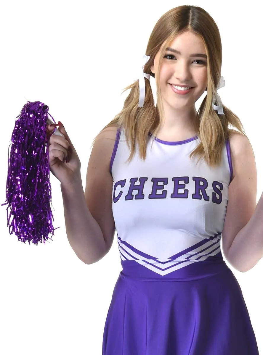 Charming Purple Teen Girls Cheerleader Costume