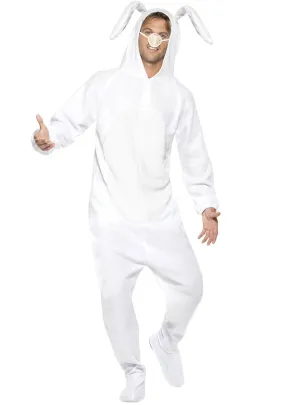 Cheery White Bunny Rabbit Mens Costume Onesie