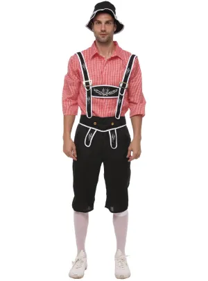 Chequered Bavarian Mens Oktoberfest Costume