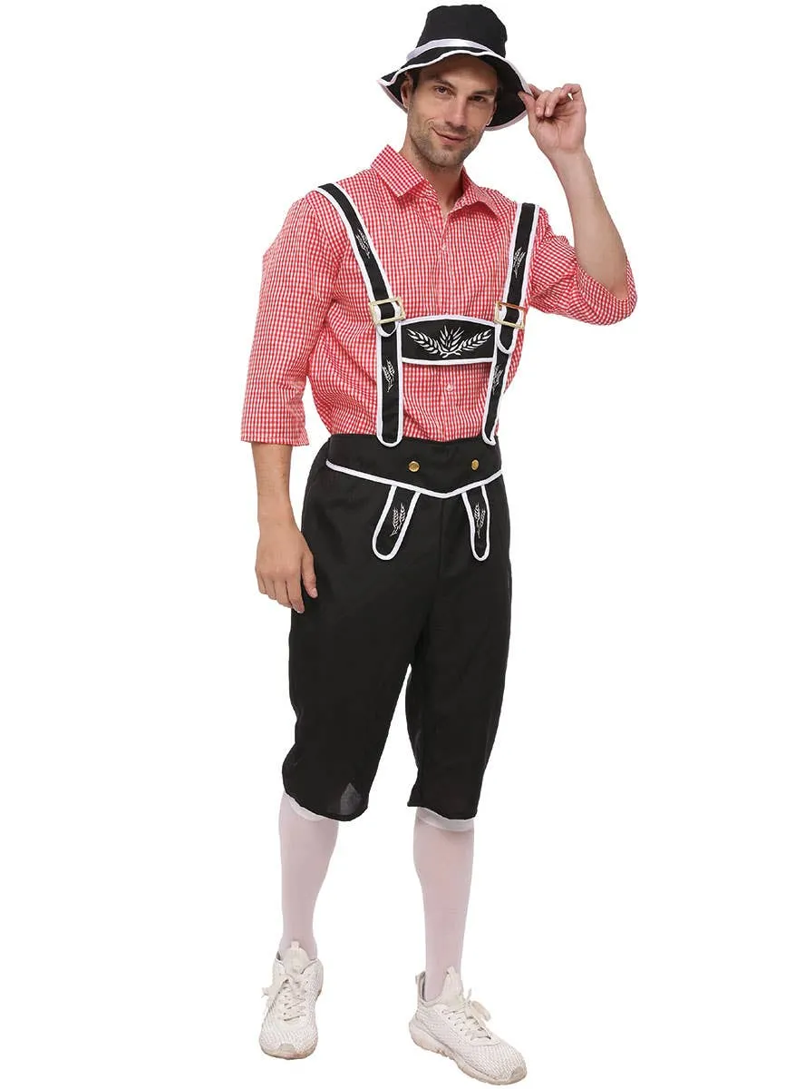 Chequered Bavarian Mens Oktoberfest Costume