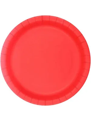 Cherry Red 10 Pack 18cm Paper Plates