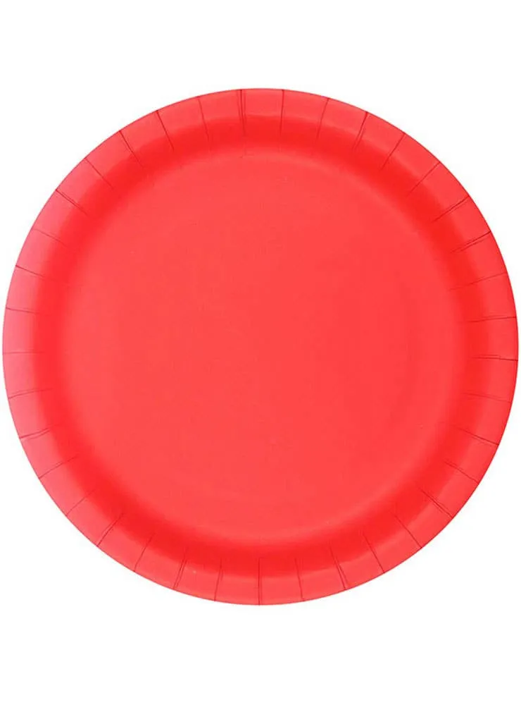 Cherry Red 10 Pack 18cm Paper Plates