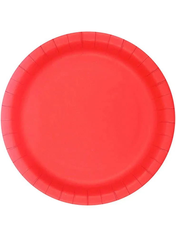 Cherry Red 10 Pack 23cm Paper Plates