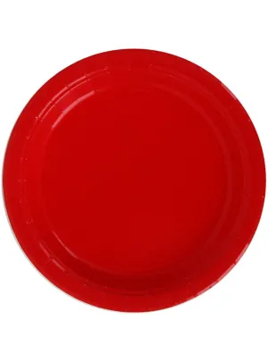 Cherry Red Large 23cm 20 Pack Paper Party Plates