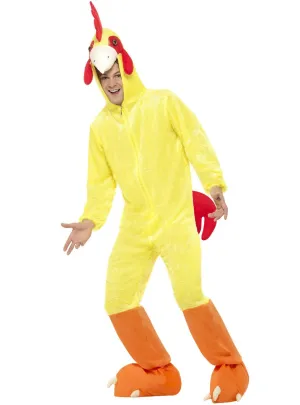 Chicken Mens Funny Animal Onesie Costume