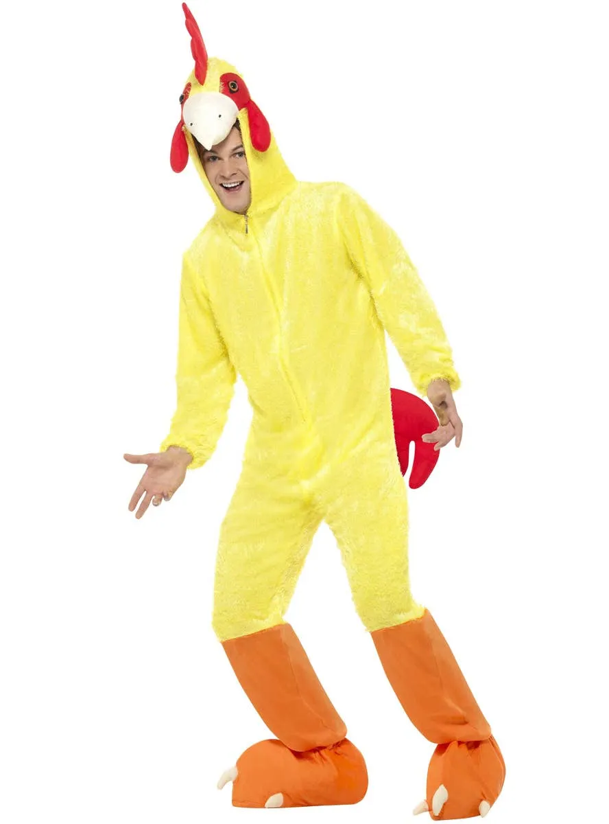 Chicken Mens Funny Animal Onesie Costume