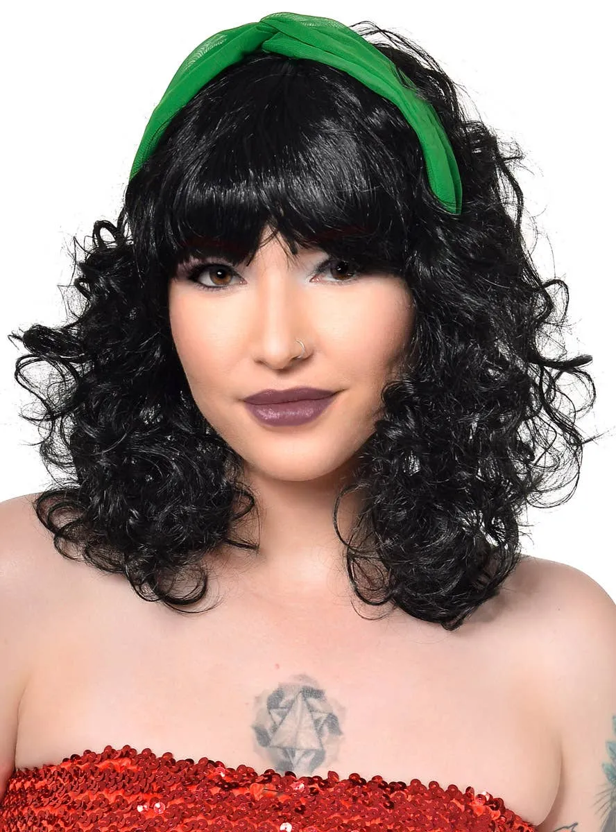 Chiffon Green Twist Costume Headband