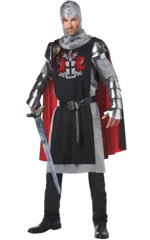 Chivalrous Medieval Knight Mens Dress Up Costume