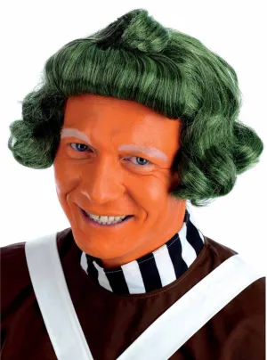 Chocolate Factory Worker Mens Green Costume Wig