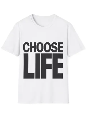 Choose Life White 80s Costume Shirt