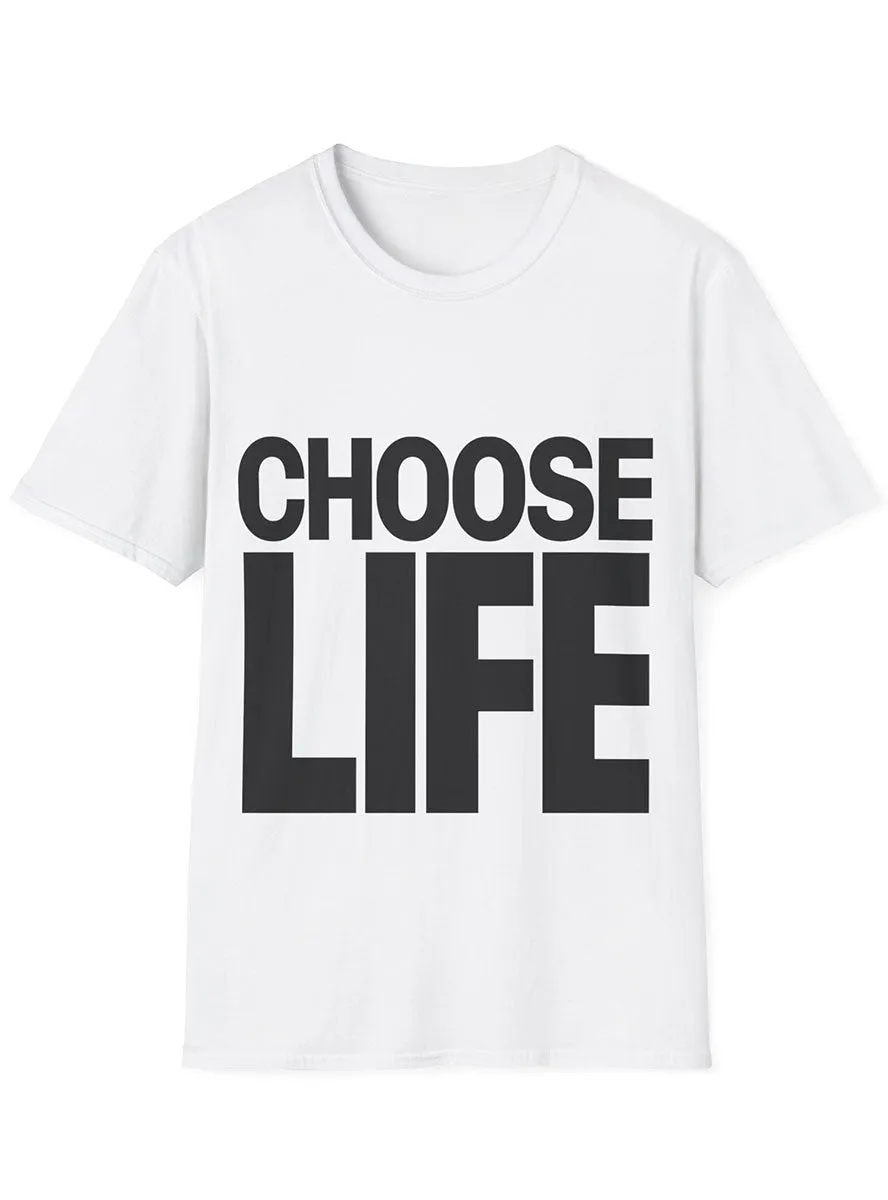 Choose Life White 80s Costume Shirt