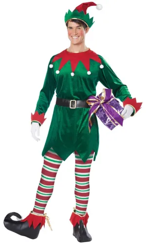 Christmas Elf Adults Fancy Dress Costume