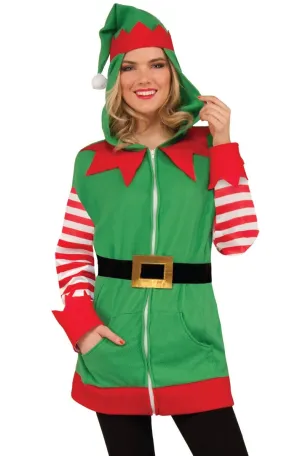Christmas Elf Adults Hoodie Costume
