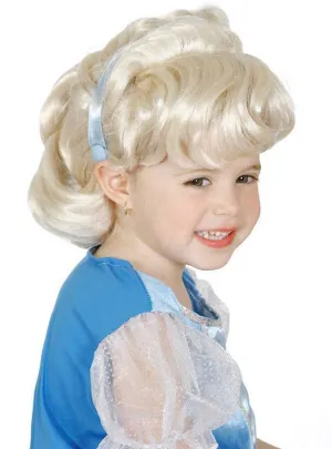 Cinderella Girls Blonde Updo Costume Wig