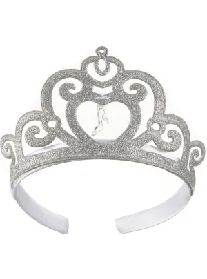 Cinderella Girls Silver Glitter Costume Tiara