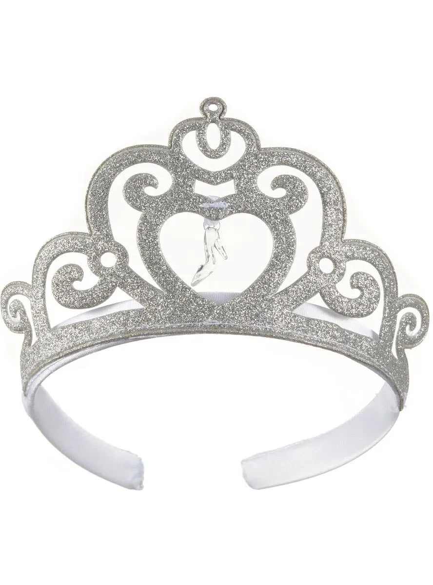 Cinderella Girls Silver Glitter Costume Tiara