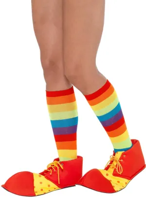 Circus Clown Red and Yellow Polka Dot Costume Shoes