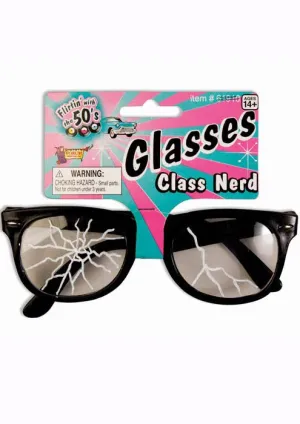 Class Nerd Cracked Glasses
