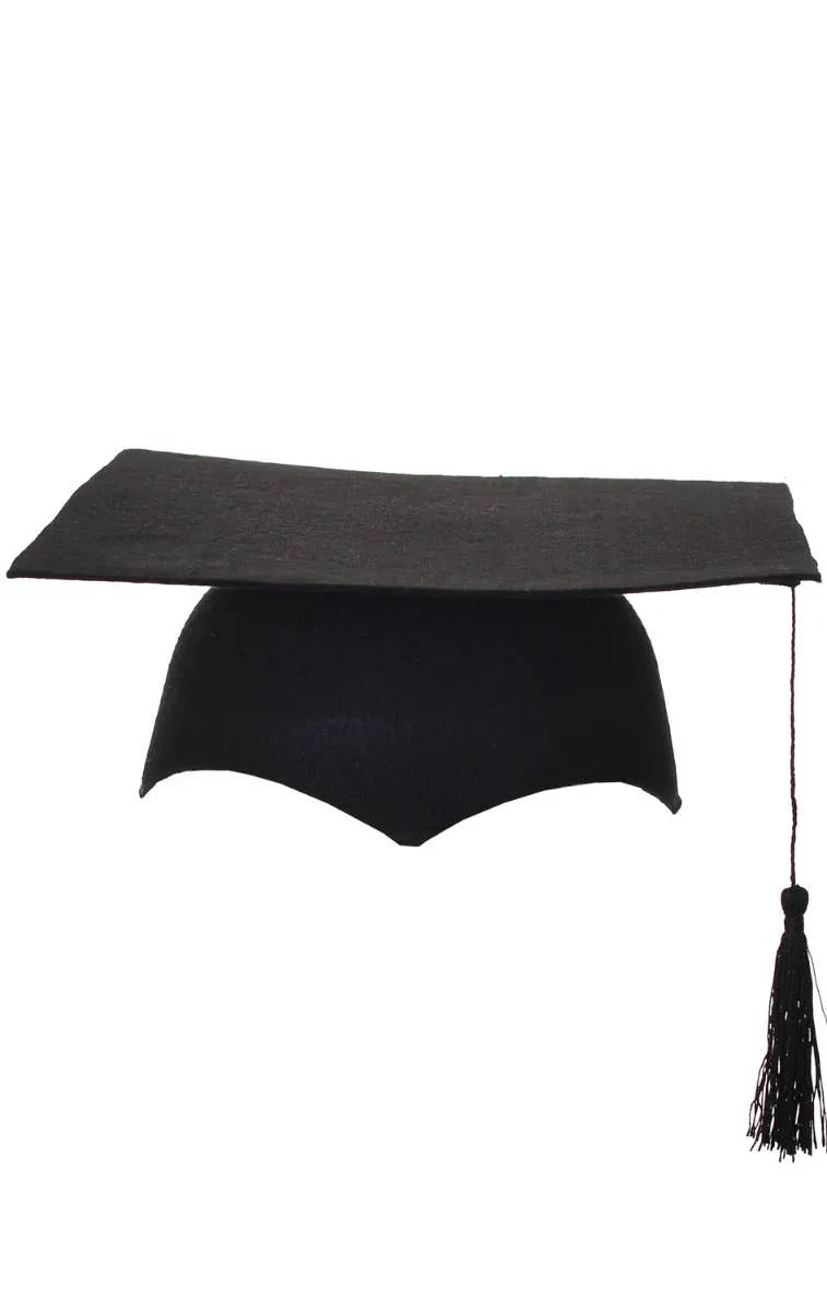 Classic Adults Mortar Board Graduation Costume Hat