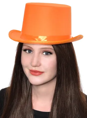 Classic Adults Orange Costume Top Hat