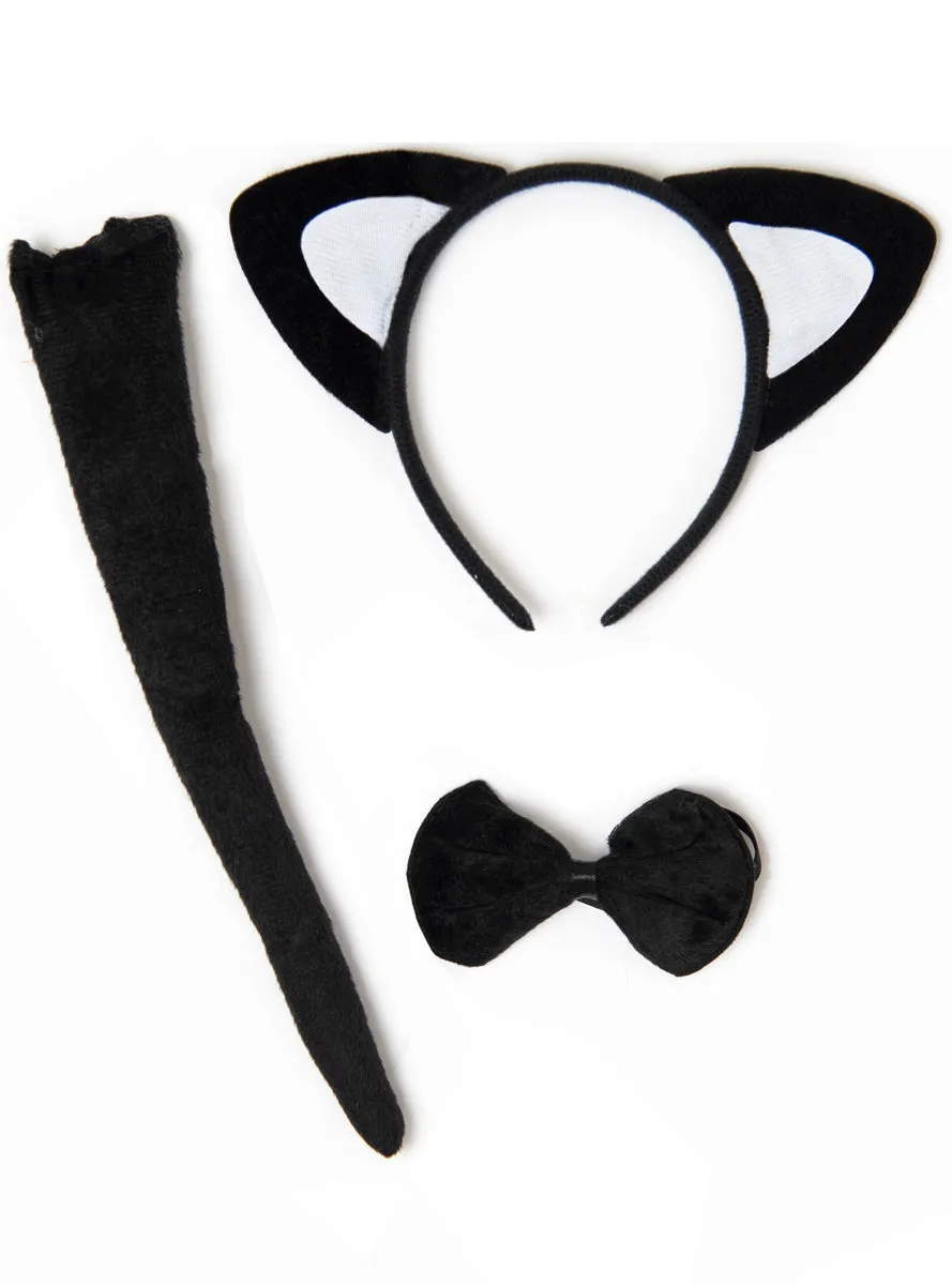 Classic Black Cat Kids Costume Accessory Kit