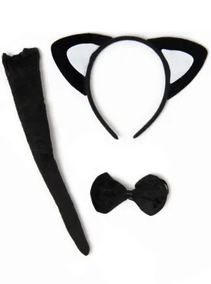 Classic Black Cat Kids Costume Accessory Kit
