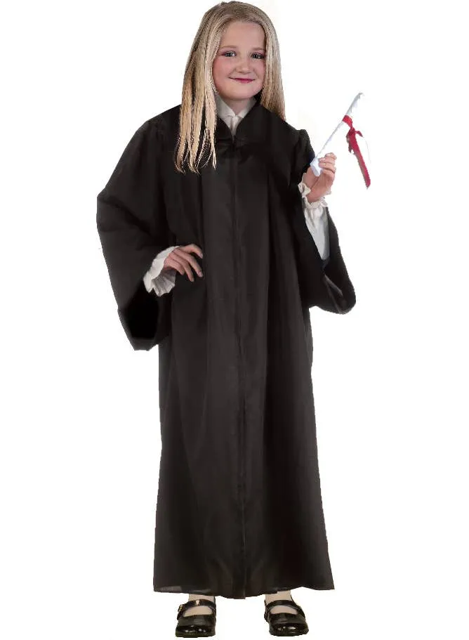 Classic Black Graduation Robe Kids Costume