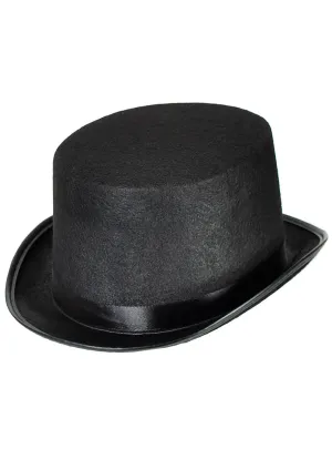 Classic Black Kids Top Hat Costume Accessory