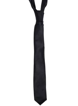 Classic Black Satin Tie Up Costume Neck Tie