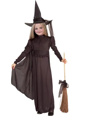 Classic Black Wicked Witch Girls Halloween Costume