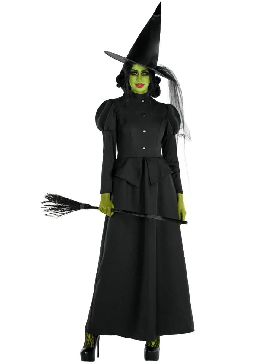 Classic Black Wicked Witch Plus Size Womens Halloween Costume