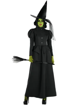 Classic Black Wicked Witch Plus Size Womens Halloween Costume