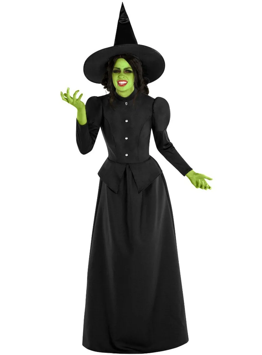Classic Black Wicked Witch Plus Size Womens Halloween Costume
