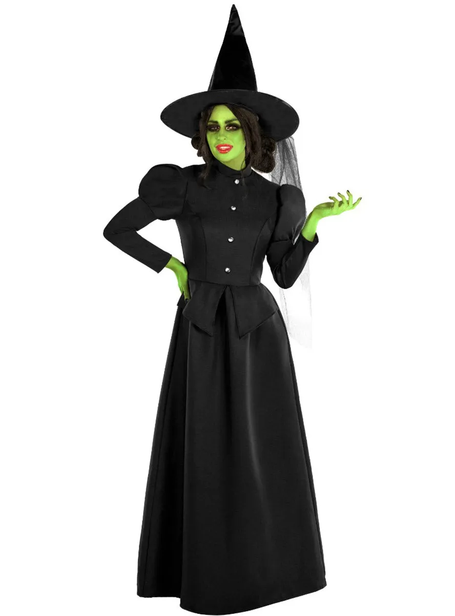 Classic Black Wicked Witch Plus Size Womens Halloween Costume