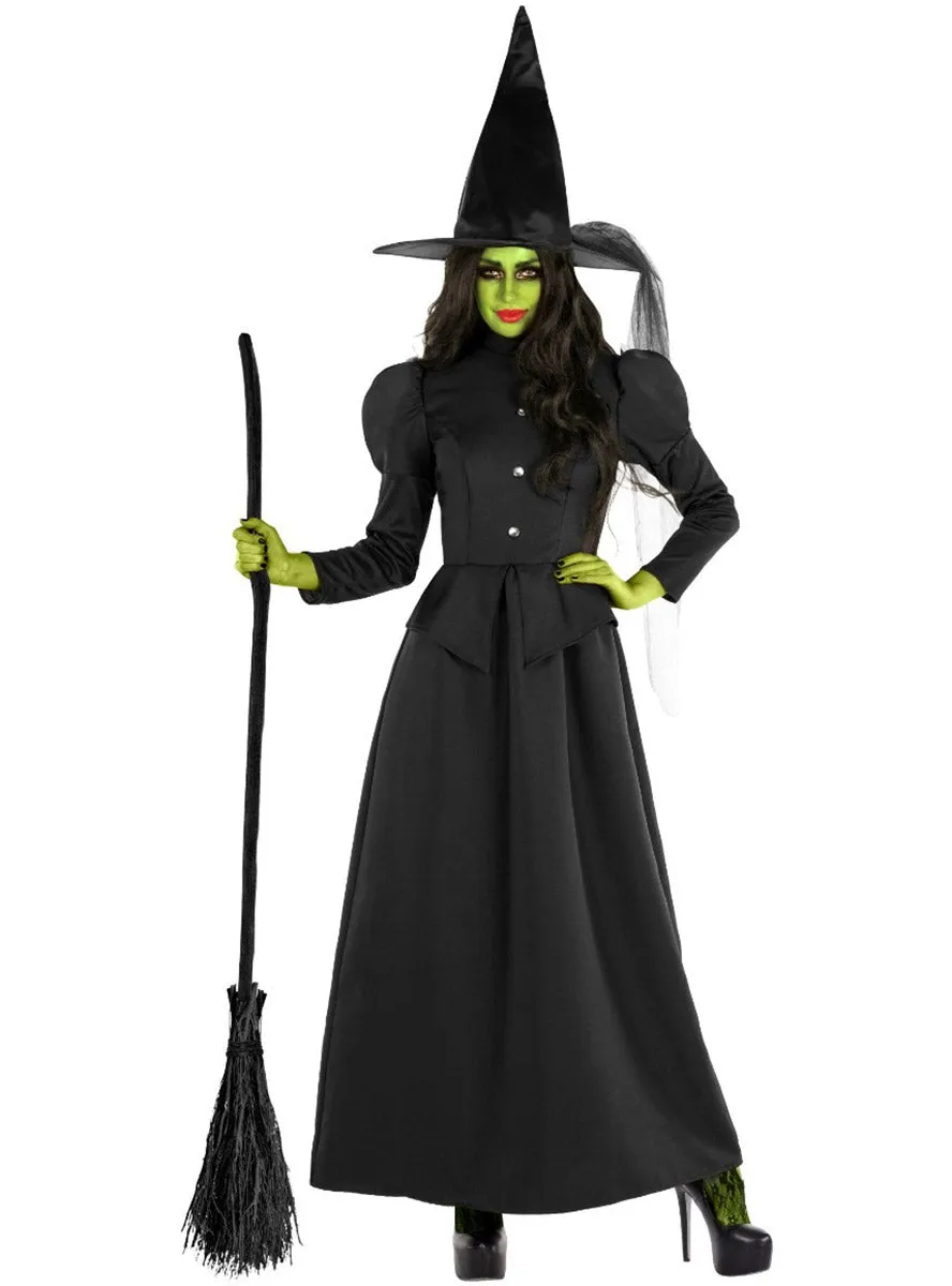 Classic Black Wicked Witch Womens Halloween Costume