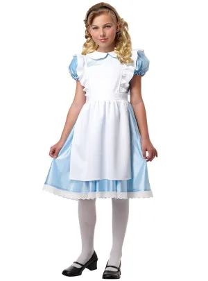 Classic Blue and White Girls Tea Party Costume
