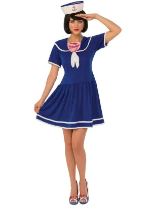 Classic Blue Sailor Lady Womens Costume