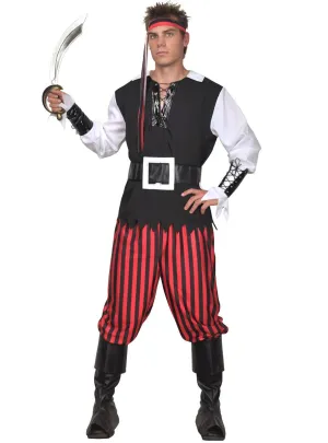 Classic Bounty Pirate Mens Dress Up Costume