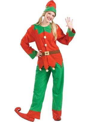 Classic Christmas Elf Unisex Adults Costume