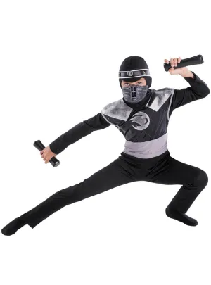 Classic Dark Raven Shadow Ninja Boys Costume