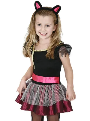 Classic Girls Red Rock Star Kitty Costume