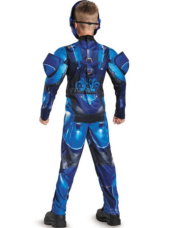 Classic Halo Blue Spartan Boys Book Week Costume