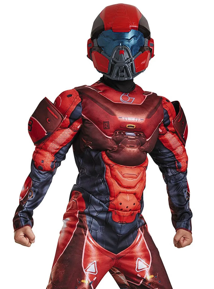 Classic Halo Red Spartan Boys Book Week Costume